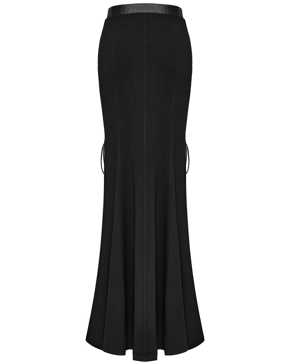 Side Split Lace Up Skirt