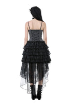 Hi-Lo Net Lace Tail Skirt