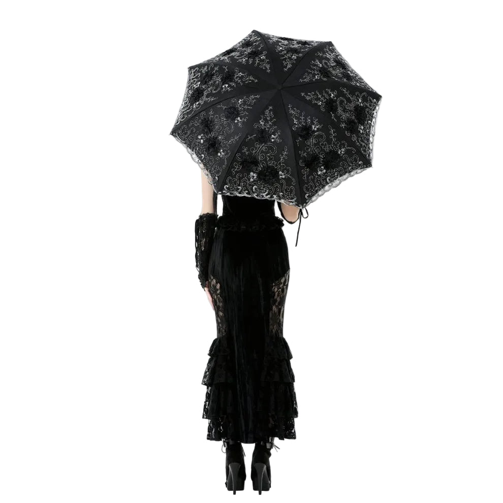 Embroidered Design Parasol Umbrella