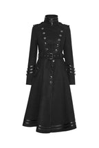 Women’s Military Uniform Belt Long Coat