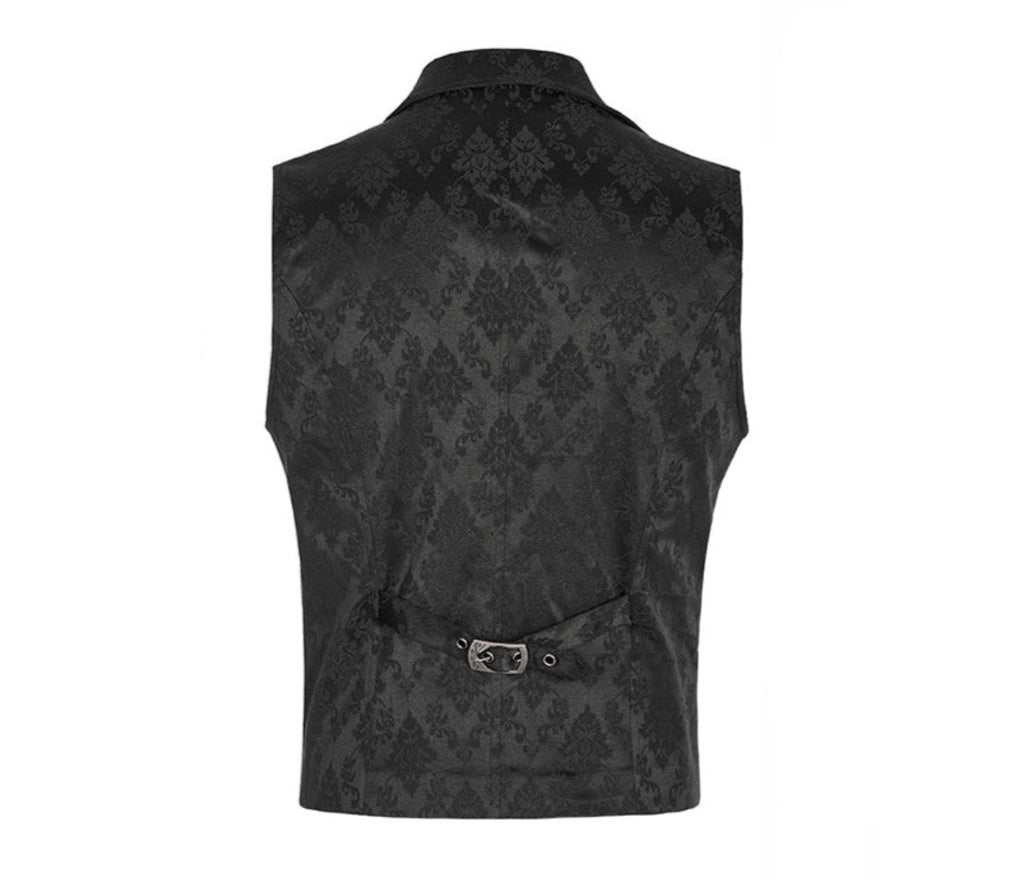 Elegant Jacquard Lapel Waistcoat