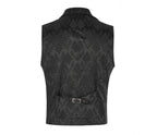 Elegant Jacquard Lapel Waistcoat