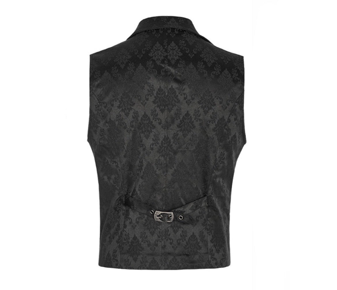 Elegant Jacquard Lapel Waistcoat