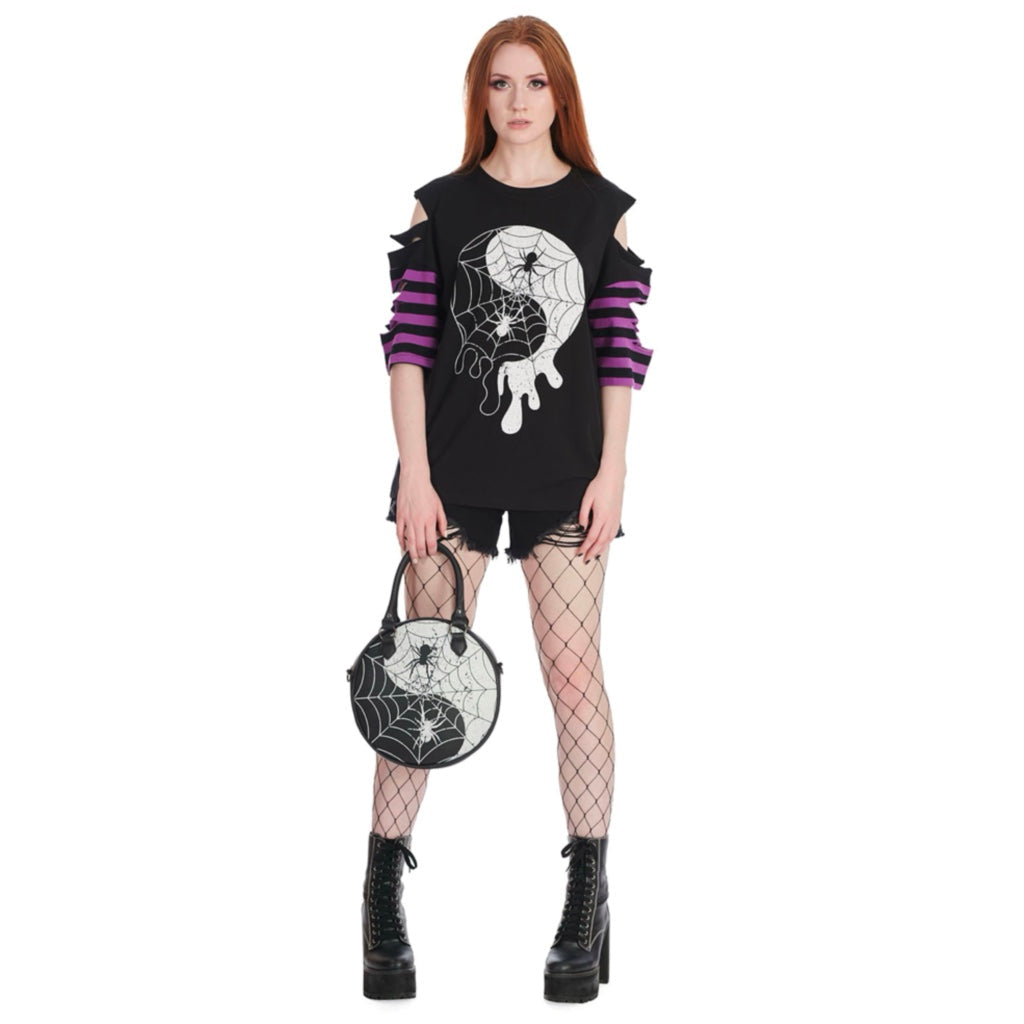 Yin Yang Spider Cobweb Bag
