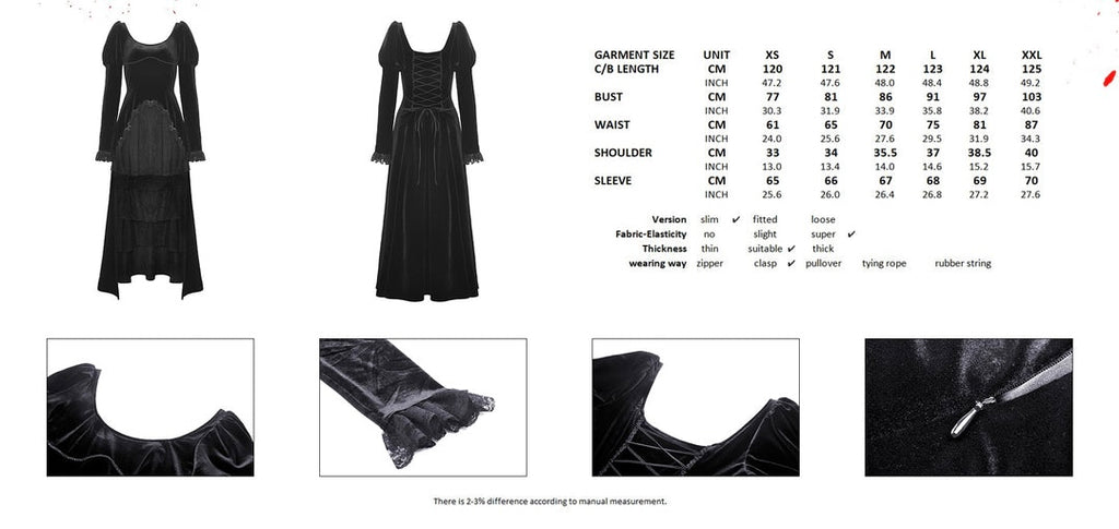 Velvet Ruffle Hi-Lo Dress