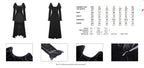 Velvet Ruffle Hi-Lo Dress
