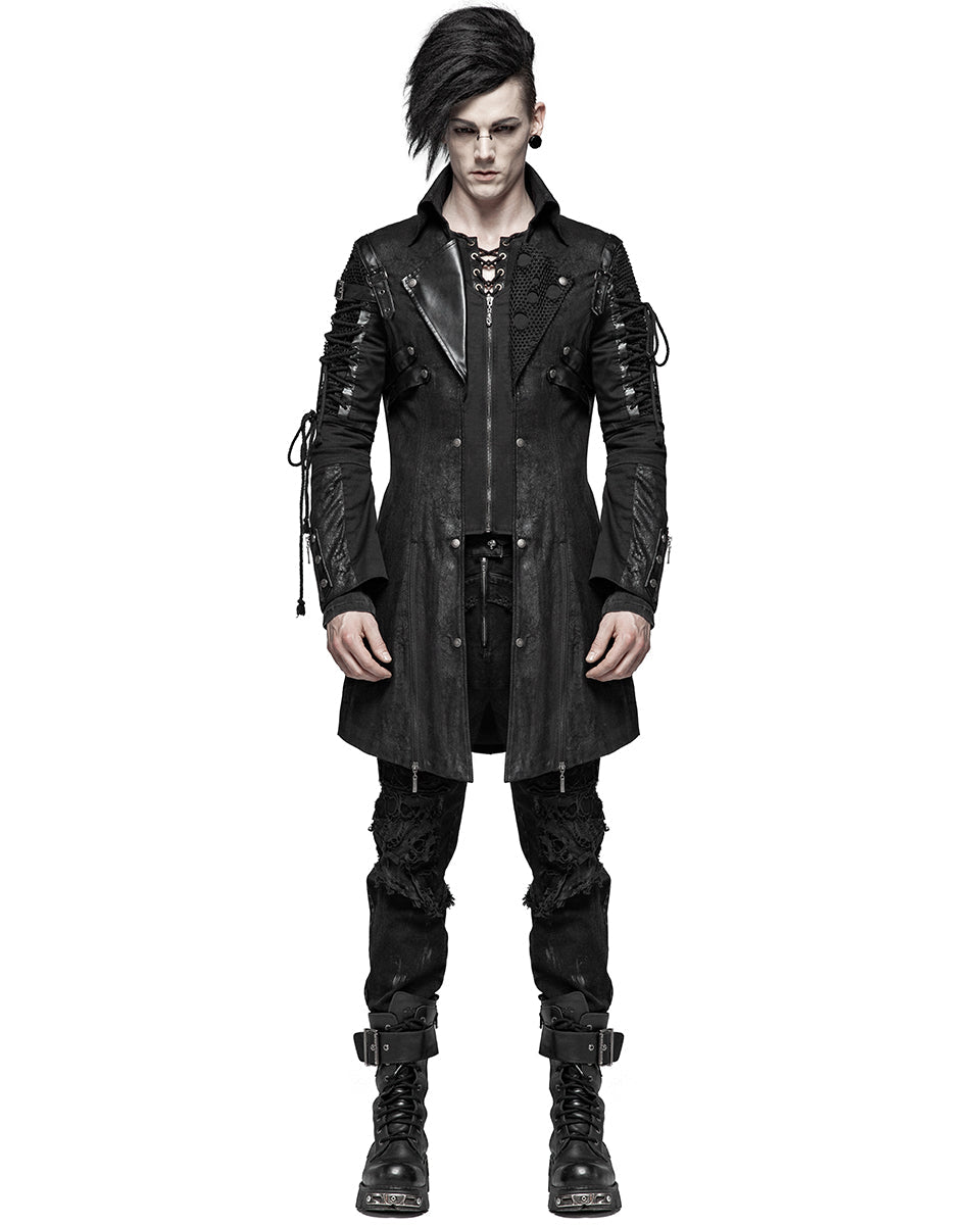 Mens Black Dystopian Jacket