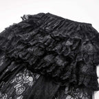 Hi-Lo Net Lace Tail Skirt