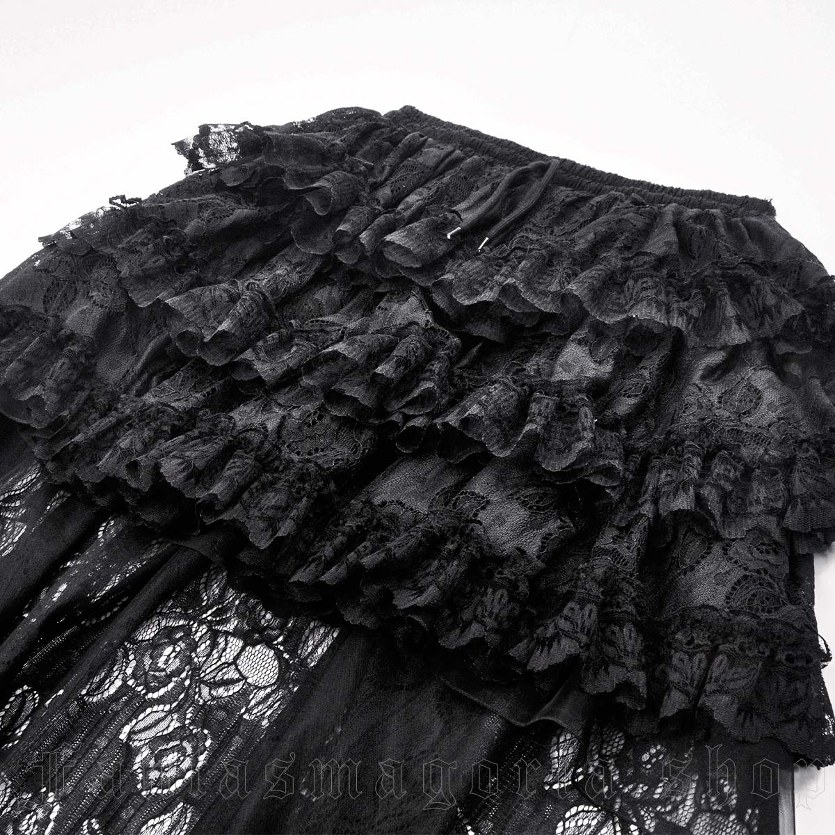 Hi-Lo Net Lace Tail Skirt