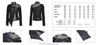 Asymmetric Punk Shredded Buckle Top