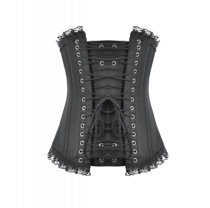 Lace Hem Long Corset