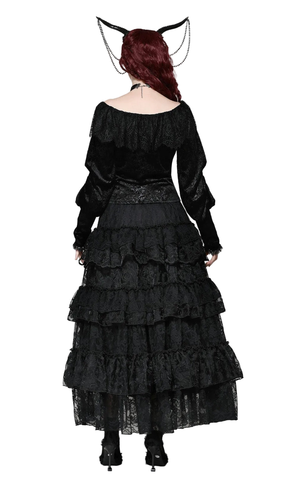 Rose Layered Lace Skirt