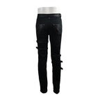 Ragged Punk Buckle Trousers