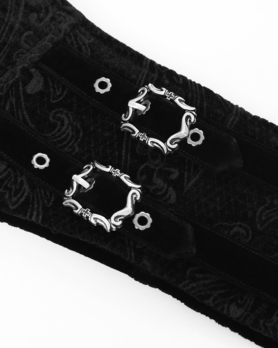 Unisex Crucifix Chained Gothic Corset Belt