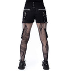 Clipped Eyelet Sabel Shorts