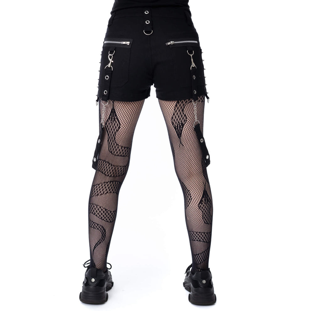 Clipped Eyelet Sabel Shorts