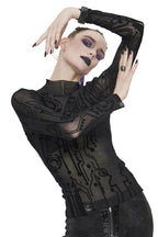 Abstract Sheer Top