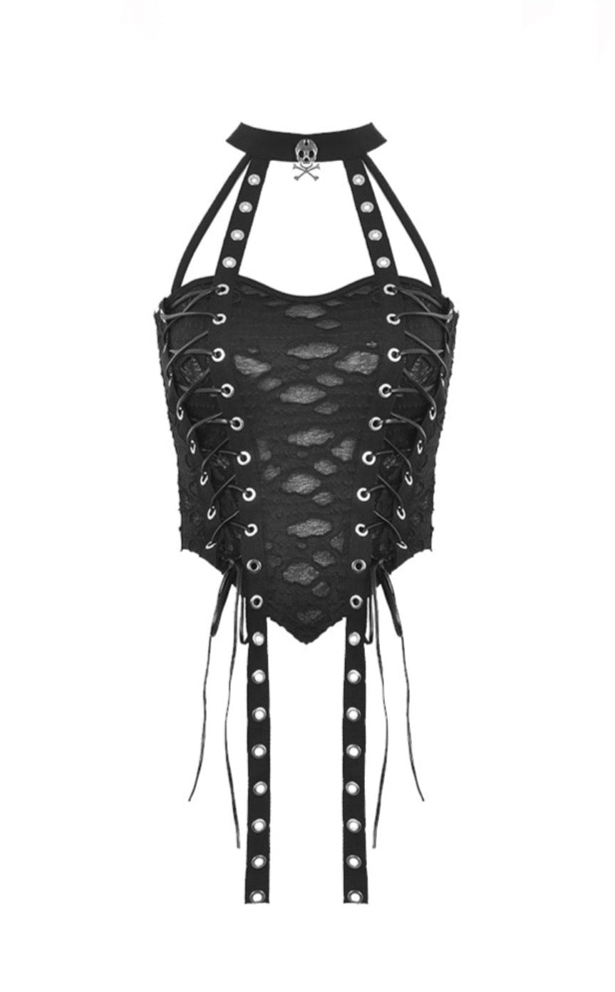 Shredded Dystopian Cami Strap Top