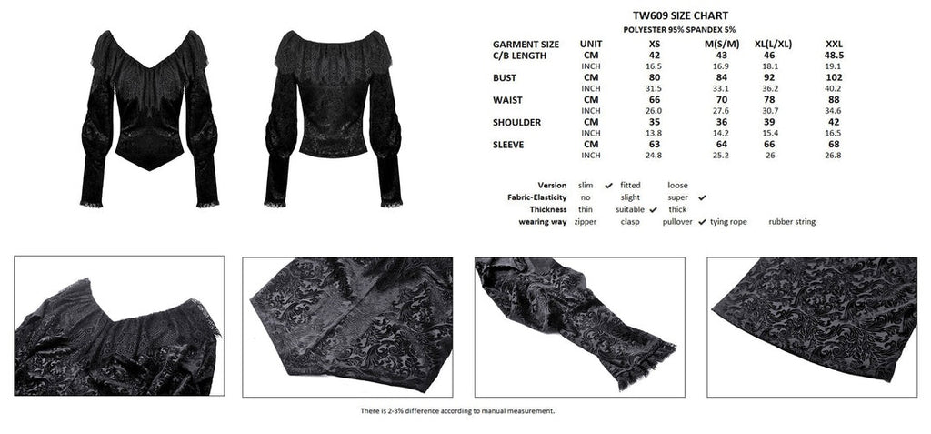 Velvet Jacquard Blouse
