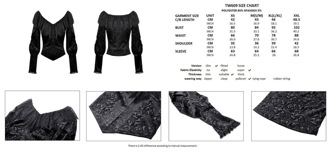 Velvet Jacquard Blouse