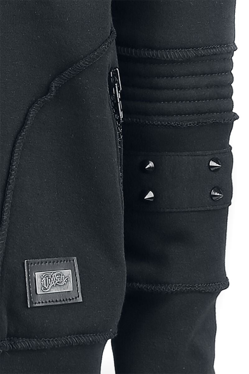 Unisex Spiked Zip Hoody