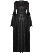 Red Jewel Vintage Court Maxi Dress
