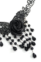 Rose Raindrops Choker Necklace