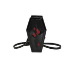 PVC Coffin Rose Crucifix Dagger Bag