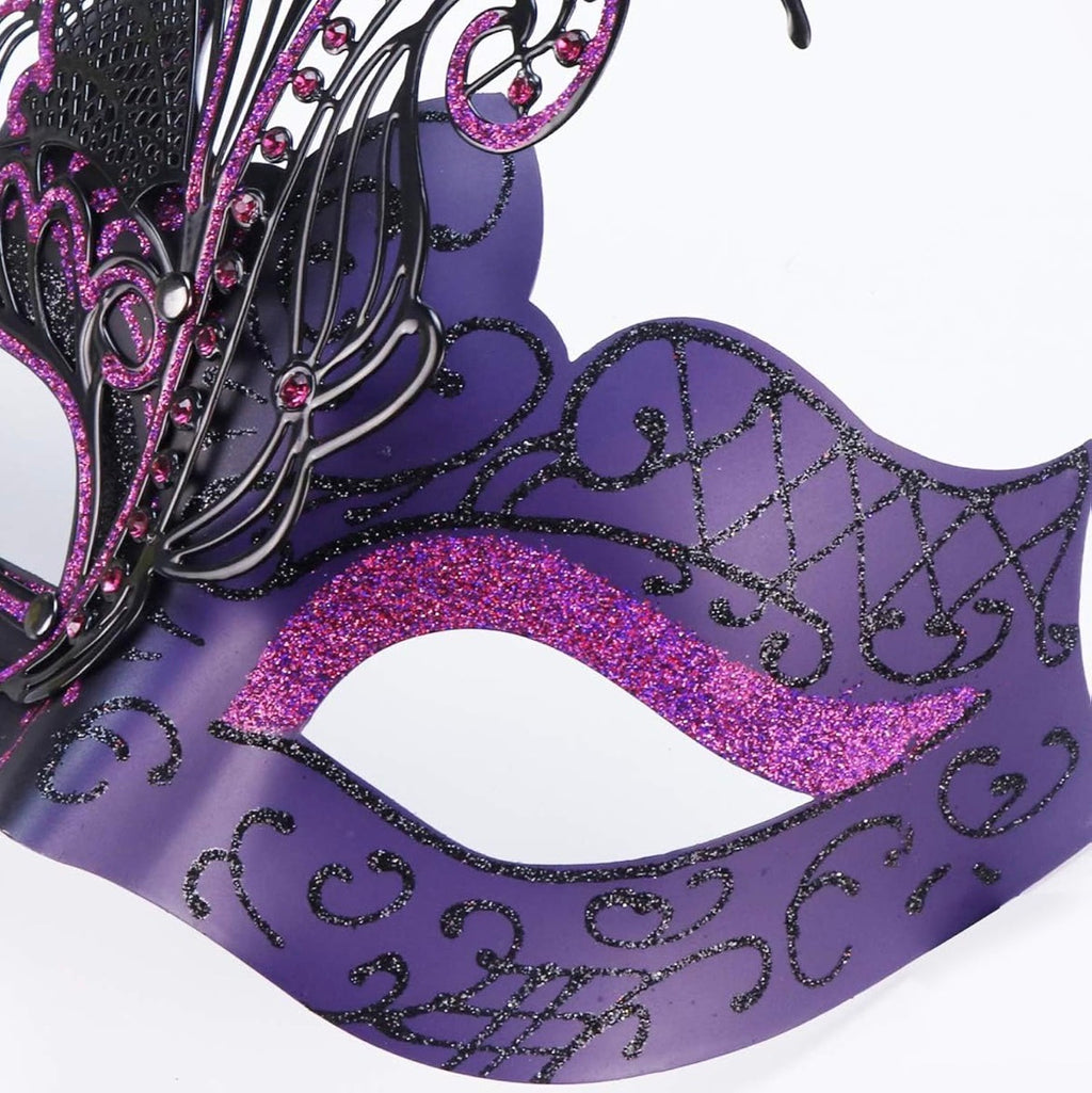 Purple Butterfly Masquerade Mask