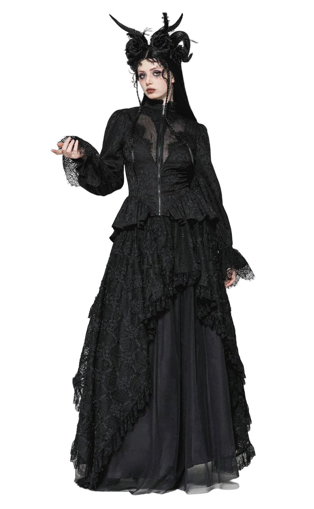 Lace Tailcoat Jacket
