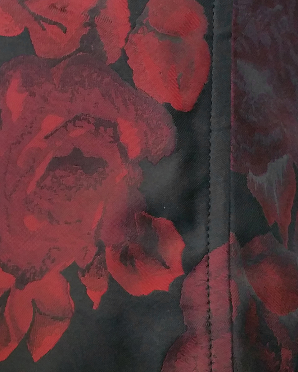 Women’s Black & Red Asymmetrical Waistcoat