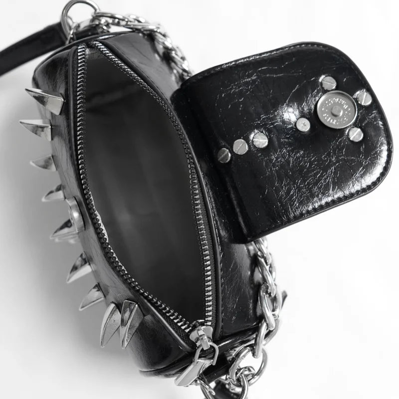 Skull Spike Chain Bag