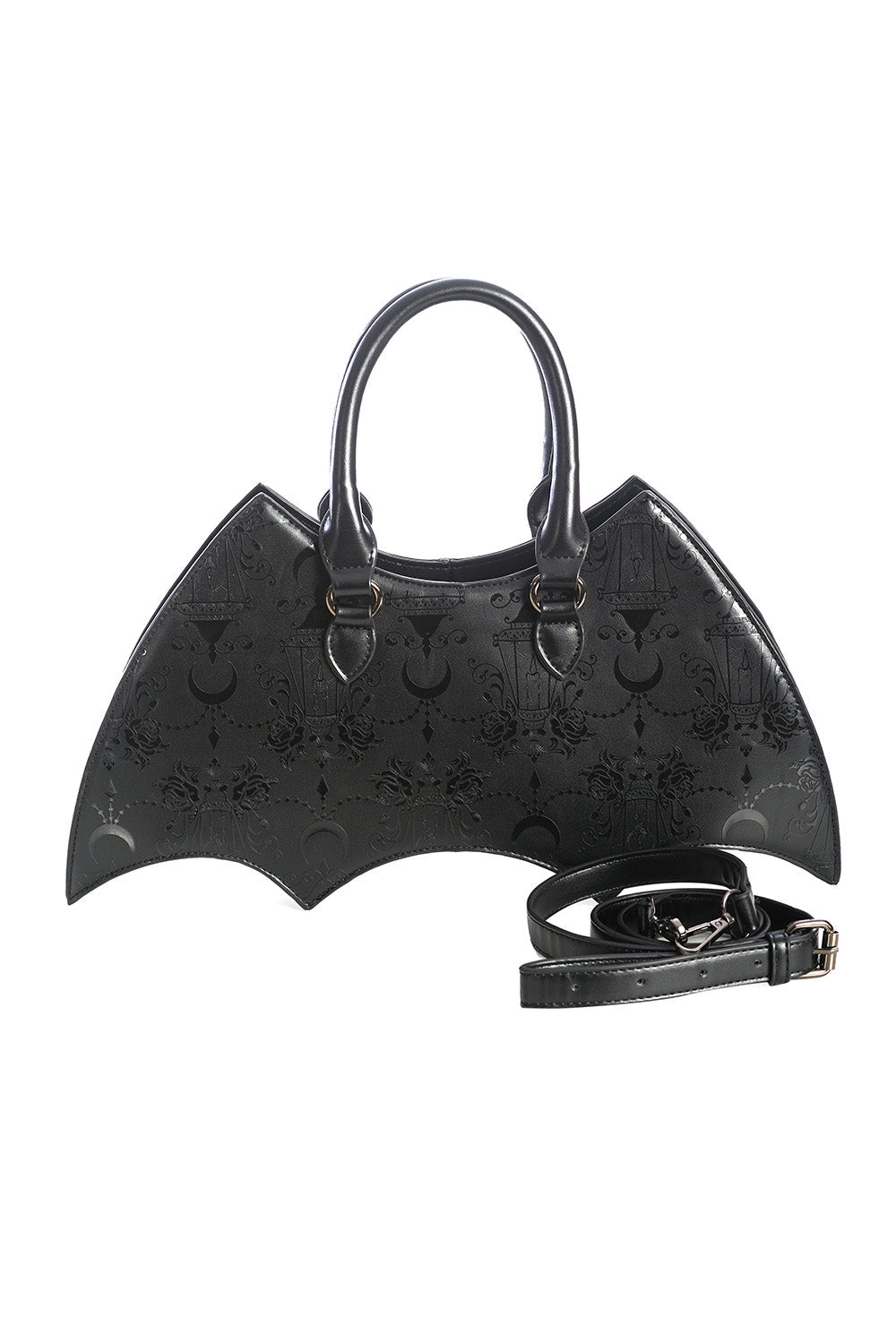 Bat Shaped Moon Chandelier Patterned Bag
