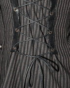 Brown Pinstripe Steampunk Shirt