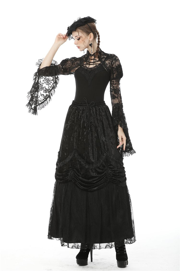Elegant Lace Flare Bolero