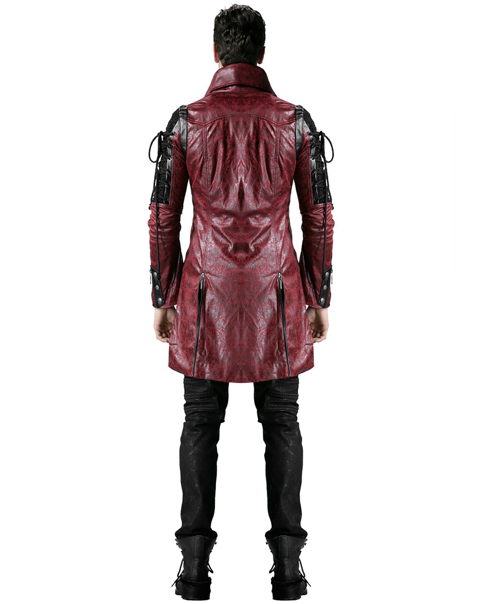 Mens Red Dystopian Jacket
