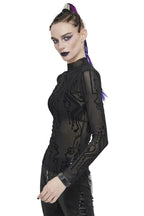 Abstract Sheer Top