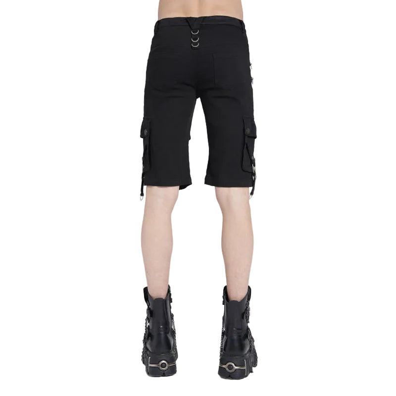 Zip Buckle Punk Shorts