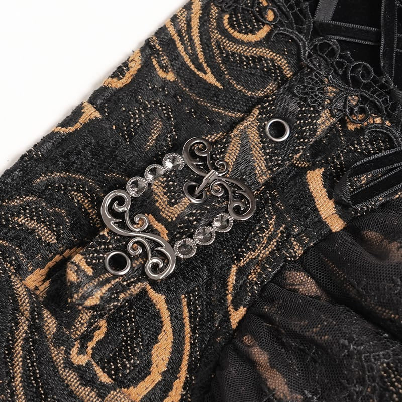 Jacquard Zip Girdle Corset