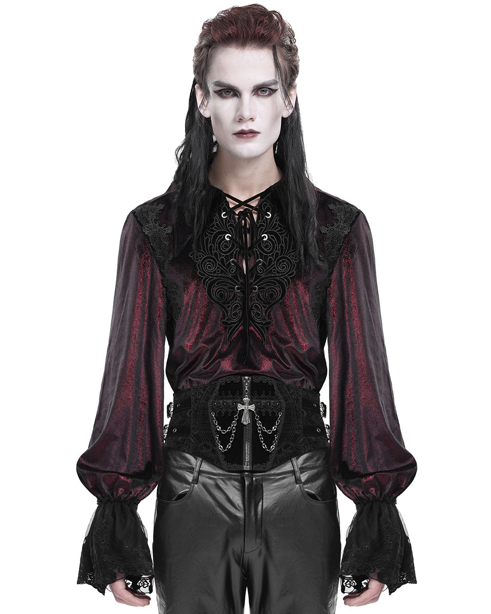 Unisex Crucifix Chained Gothic Corset Belt