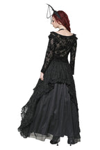 Flower Vine Bardot Frill Blouse