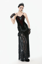 Romantic Heart Velvet Jewel Corset Top