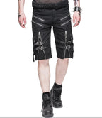 Zip Buckle Punk Shorts