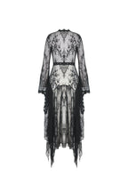 Delicate Laced Maxi Jacket With Belt