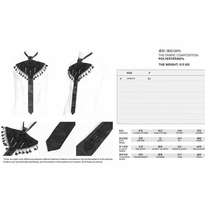 Collar Tassel Jewel Tie