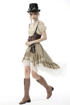 Steampunk Dovetail Cream Skirt