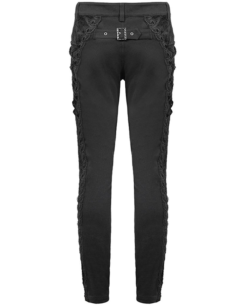 Formal Side Button Lace Up Trouser