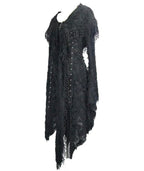Shredded Long Hooded Cardigan