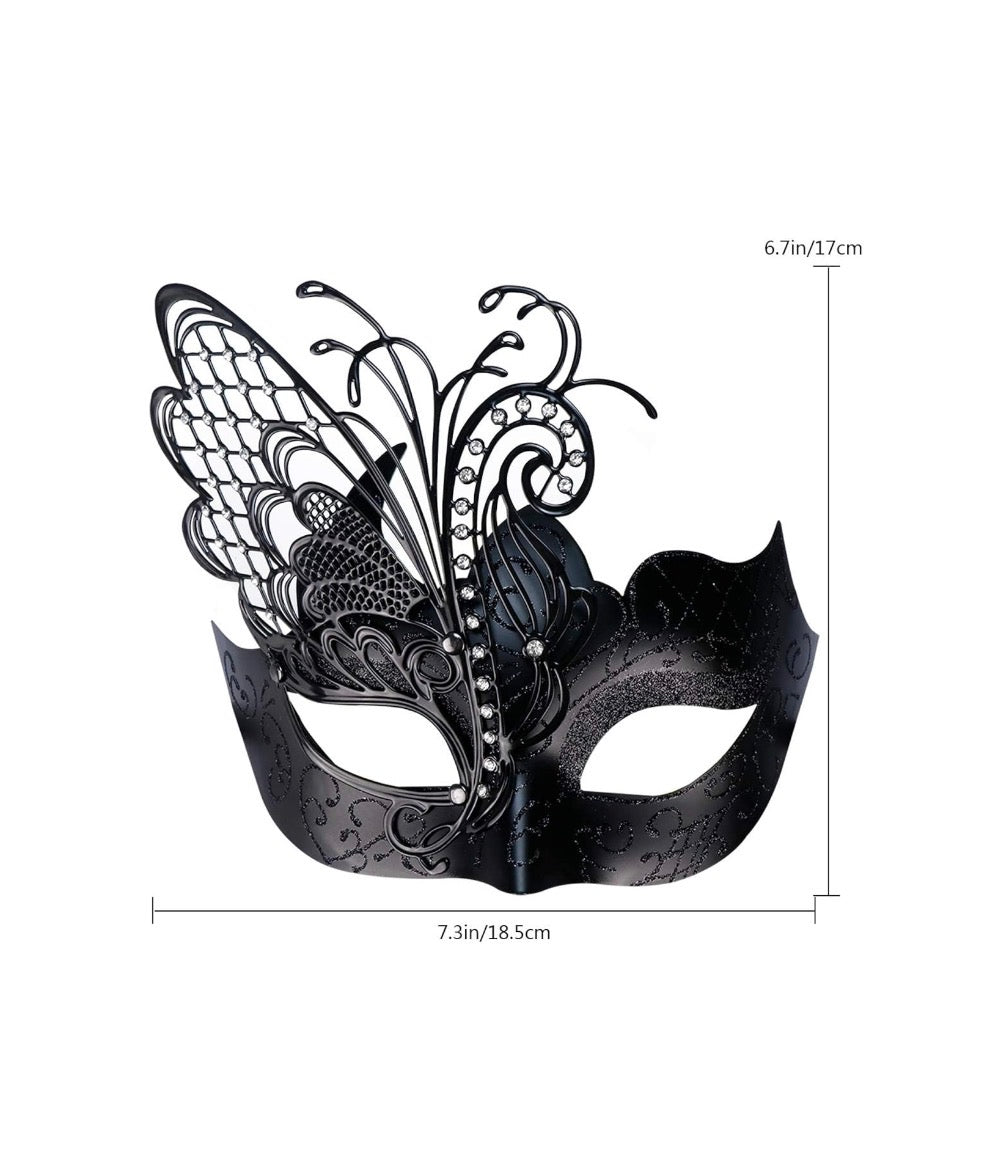 Black Butterfly Masquerade Mask