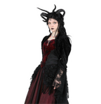 Patterned Lace Sleeve Shrug